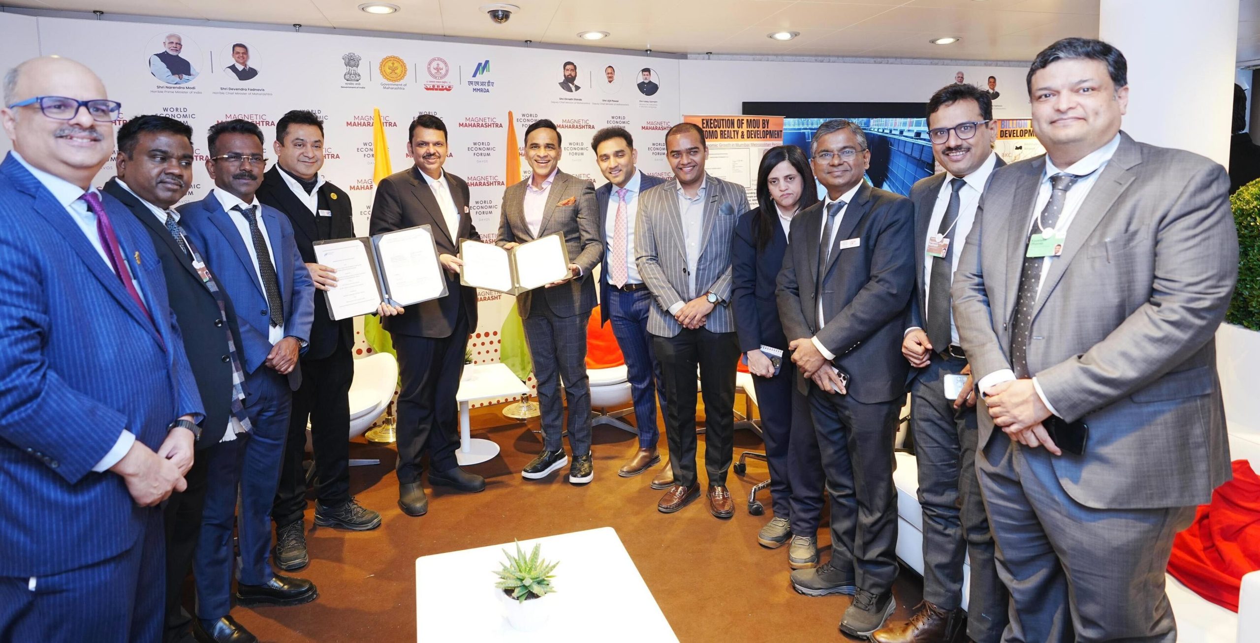दावोस में विश्व आर्थिक मंच के दौरान महाराष्ट्र ने कुल 61 समझौता ज्ञापनों पर हस्ताक्षर किए