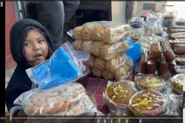 Kathmandu streets full oof fragrance of freshly cookled jaggery for Maghe Sankranti