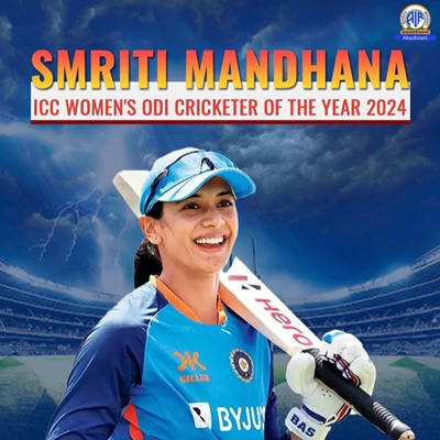 Smriti Mandhana becomes ICC Women’s ODI Cricketer of the Year