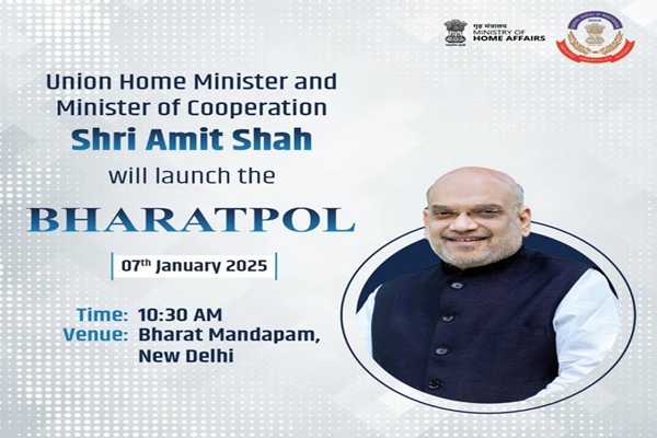 Home Minister Amit Shah to launch BHARATPOL portal on Jan 7