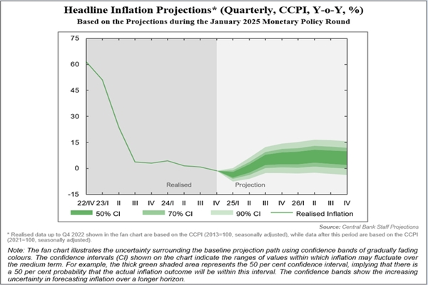 Sri Lanka’s Central Bank predicts negative inflation in near term, targets 5% by mid-2025 amid economic recovery