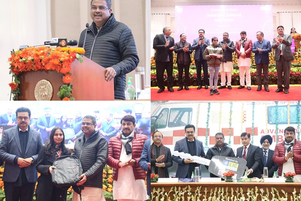 Education Minister launches Sashakt Beti, e-Drishti projects; distributes laptops & tablets