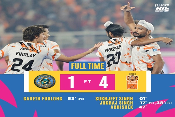 Hockey India League: Shrachi Rarh Bengal Tigers defeat Delhi SG Pipers 4-1 in Rourekala