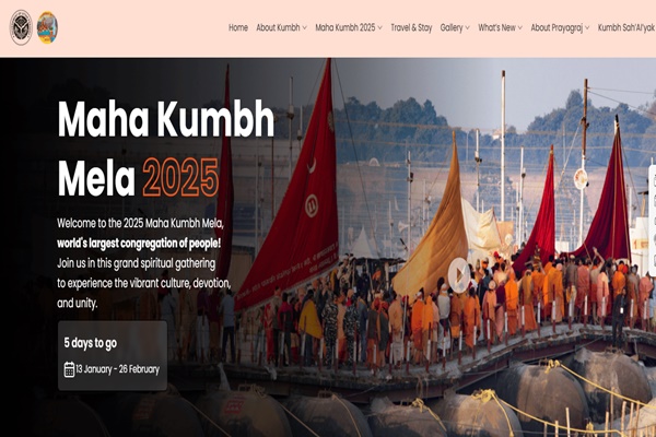 Over 33 lakh users from 183 countries visit official Mahakumbh website