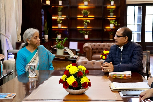 Union Minister Shivraj Singh Chouhan discusses budget with FM Sitharaman