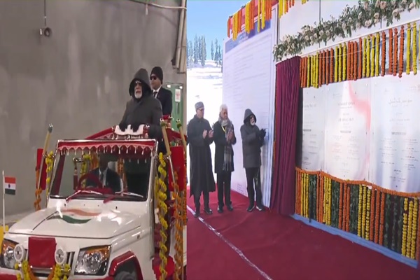 PM Modi inaugurates Sonamarg Tunnel in J&K