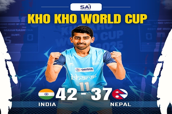 India opens Kho Kho World Cup 2025 campaign with thrilling 42-37 victory over Nepal