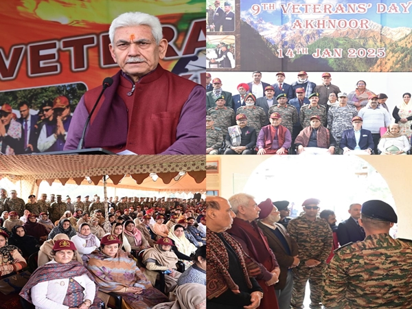 Nation Forever Indebted to Veterans for Safeguarding Borders: J&K LG Manoj Sinha