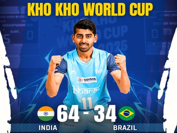 Kho Kho World Cup 2025: India defeats Brazil 64-34 at Indira Gandhi Indoor Stadium, New Delhi