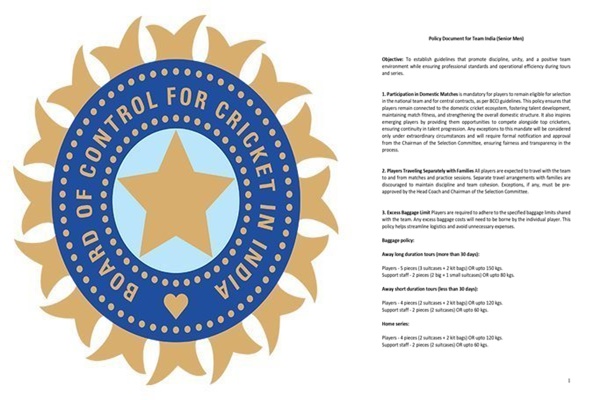 No endorsements on tours, no travelling separately: BCCI issues strict policies for team