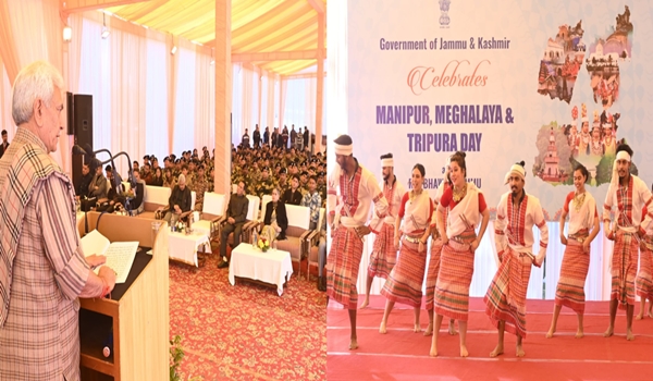 Foundation Day of Meghalaya, Manipur & Tripura Celebrated in J&K with Cultural Program
