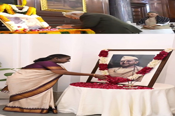 President Murmu, VP Dhankhar, PM Modi pay tributes to Netaji Subhas Chandra Bose on Parakram Diwas