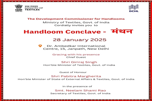 Textiles Minister Giriraj Singh to inaugurate Handloom Conclave ‘Manthan’ on January 28