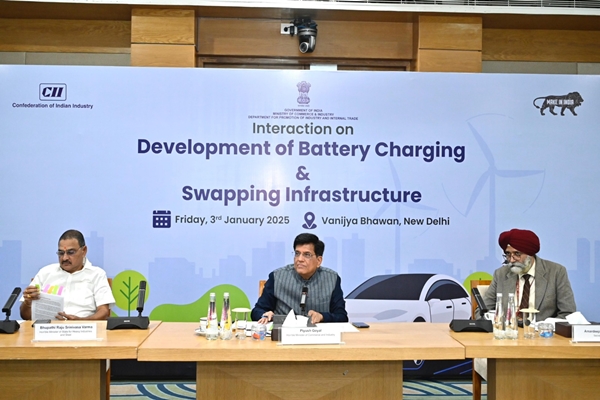 Battery-Swapping & Charging Infrastructure Key to Boosting EV Adoption in country: Union Minister Piyush Goyal