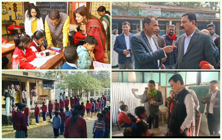 ৰাজ্যৰ ১৩খন জিলাত ২য় পৰ্যায়ৰ গুণোৎসৱৰ বহিঃমূল্যায়নৰ আজি দ্বিতীয় দিন, গুৱাহাটীৰ দুখন বিদ্যালয়ত শিক্ষামন্ত্ৰী ৰণোজ পেগু