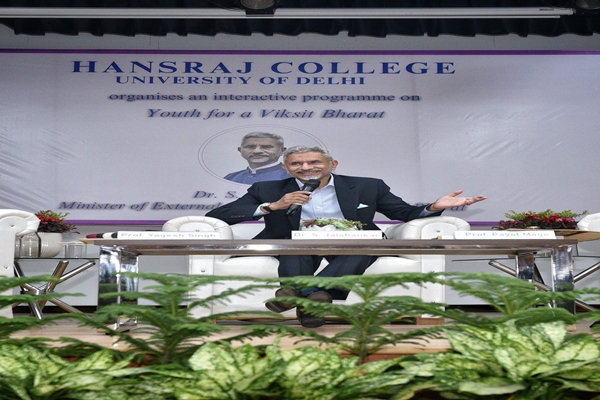 EAM S Jaishankar highlights role of youth in ‘Viksit Bharat’ at University of Delhi