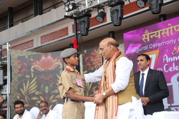 Def Mini Rajnath Singh says youth will play key role in making India developed nation