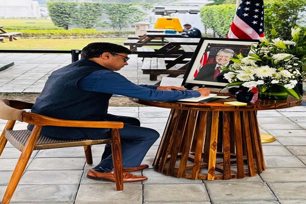 Foreign Secy Vikram Misri pays respect to former US President Jimmy Carter