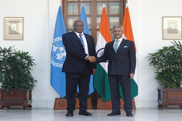 EAM S Jaishankar meets UNGA President