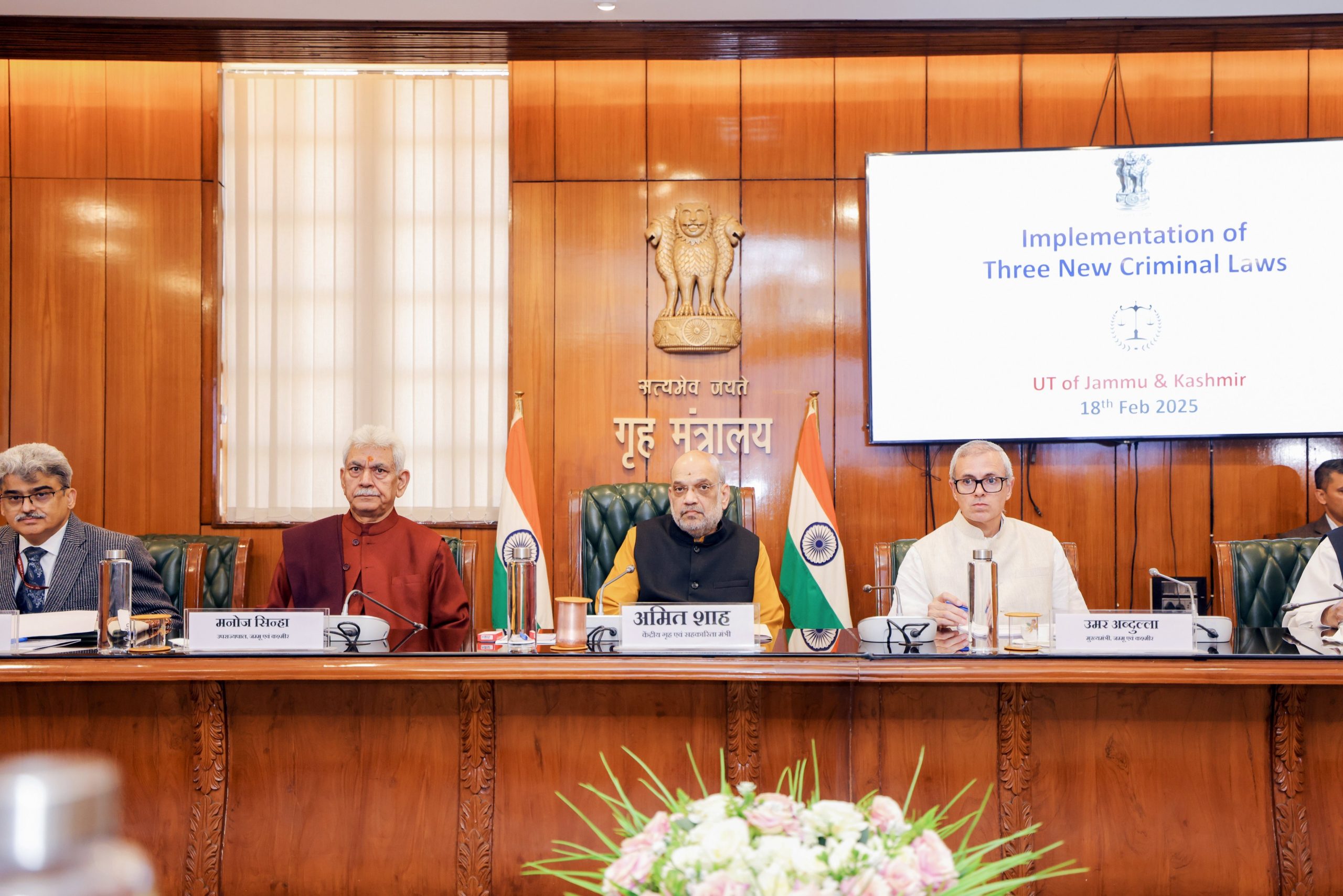 HM Amit Shah asks full implementation of new criminal laws in J&K by April