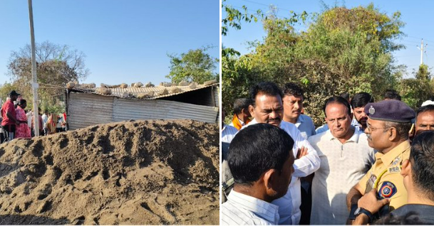 जालन्यात वाळूच्या ढिगाऱ्या खाली दबल्यानं ५ मजूरांचा मृत्यू
