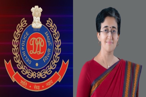दिल्ली पुलिस ने सीएम आतिशी के खिलाफ सरकारी काम में बाधा डालने और आदर्श आचार संहिता का उल्लंघन करने के आरोप में मामला दर्ज किया