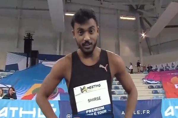 Tejas Shirse Wins Silver & Sets National Record in Men’s 60m Hurdles at European Outdoor Championships