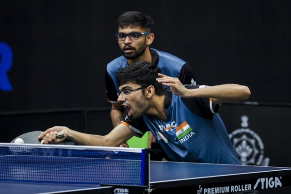 Singapore Table Tennis: Manav Thakkar, Manush Shah to Face French 4th Seeded French Pair