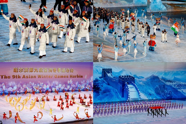 9th Asian Winter Games Kick Off in Harbin; India Fields 88-Member Contingent