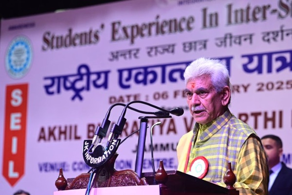 LG Manoj Sinha lauds J&K youth for remarkable achievements