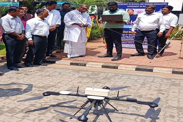 Modern land surveying with drones launched in Puducherry under NAKSHA project