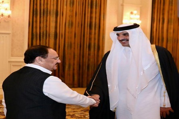 Union Minister JP Nadda, Amir of Qatar discuss India-Qatar healthcare collaboration
