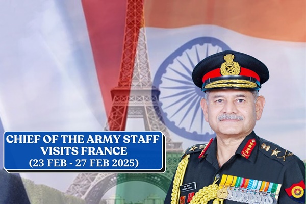 Army Chief General Upendra Dwivedi begins 4-day visit to France