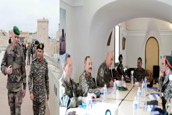 Army Chief General Upendra Dwivedi visits French 3rd division