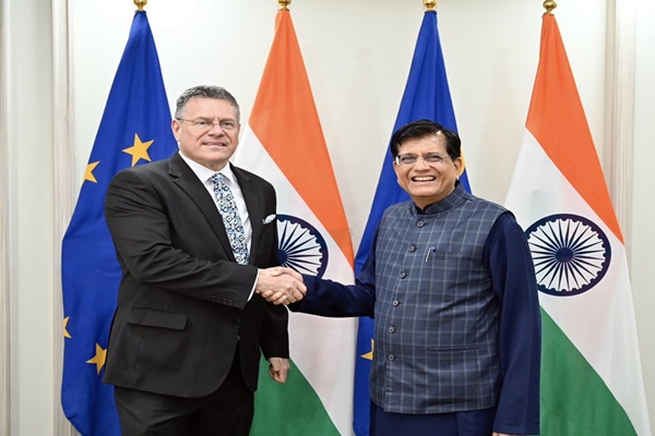 Union Minister Piyush Goyal, EU Commissioner discuss India-EU FTA, Trade & Technology Council progress