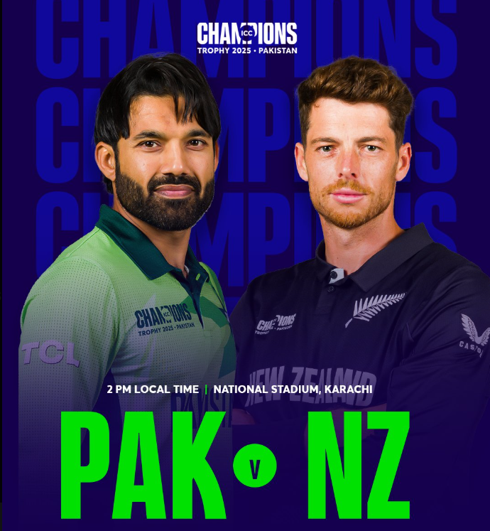 ICC Champions Trophy 2025: Pakistan to face New Zealand in opener