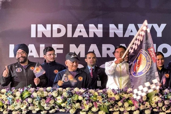 Mansukh Mandaviya flags off inaugural edition of Indian Navy Half Marathon