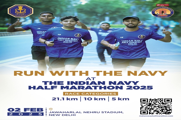 Inaugural edition of Indian Navy Half Marathon to be held on Feb 2