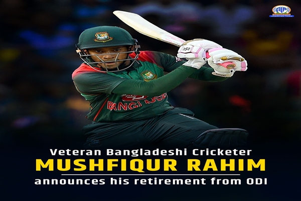 Mushfiqur Rahim announces retirement from ODIs, will continue in tests