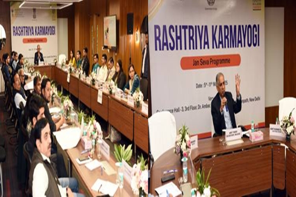 DoSJE Secretary Amit Yadav inaugurates Rashtriya Karmayogi Jan Seva Programme