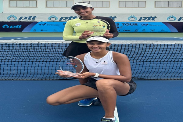 Vaidehi Chaudhary, Rashmika Bhamidipaty clinch W35 Nonthaburi Women’s Doubles title