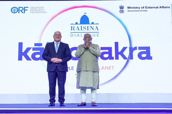 PM Modi, his New Zealand counterpart Christopher Luxon jointly inaugurate Raisina Dialogue