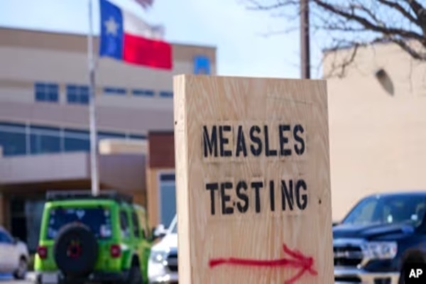 Many cases of Measles reported in Texas