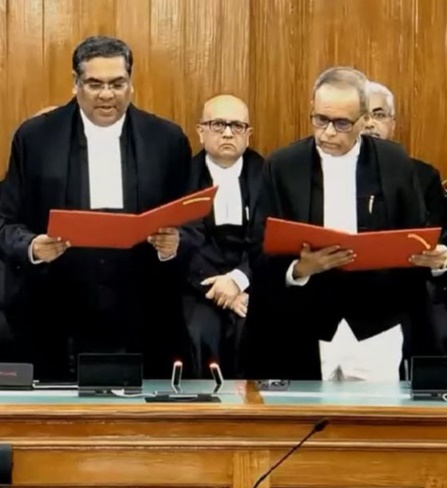 Justice Joymalya Bagchi takes oath as Supreme Court judge