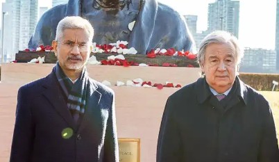 विदेश मंत्री डॉ. एस. जयशंकर ने संयुक्त राष्ट्र महासचिव एंटोनियो गुटेरेस से फोन पर बात की