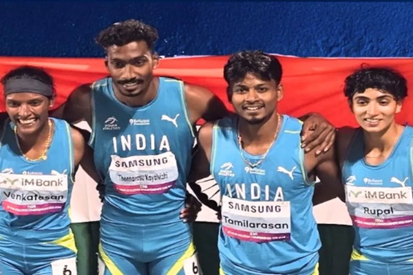 Asian Athletics Championships : भारतीय अ‍ॅथलेटिक्स संघाला मिश्र रिले स्पर्धेत सुवर्णपदक