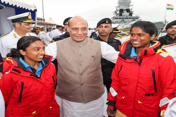 India’s daughters  prove their mettle, from heights of Siachen to depths of seas: Def Min Rajnath Singh