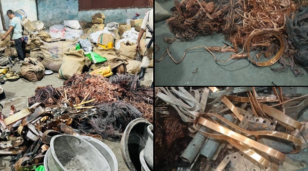 গুৱাহাটীৰ বিভিন্ন ডেম্পত আৰক্ষীৰ অভিযান; প্ৰায় ১০ কোটি টকা মূল্যৰ কেইবা কুইণ্টল চুৰি সামগ্ৰী উদ্ধাৰ