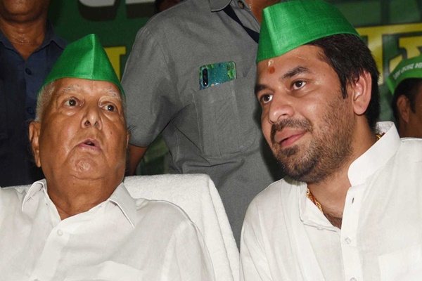 RJD Chief Lalu Yadav Expels Son Tej Pratap from RJD For 6 Years