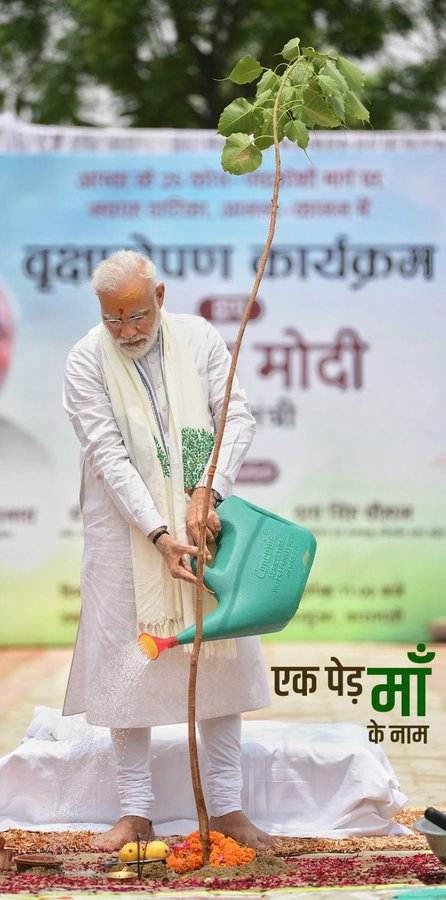 प्रधानमंत्र्यांच्या नेतृत्वात विशेष वृक्षारोपण मोहीम